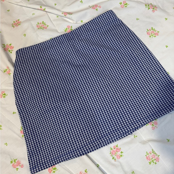 Gingham Top Shop Mini Skirt - Picture 6 of 9